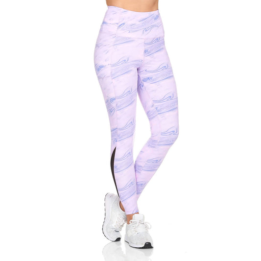 Women's Active High Rise Printed Leggings With Pockets DailySale