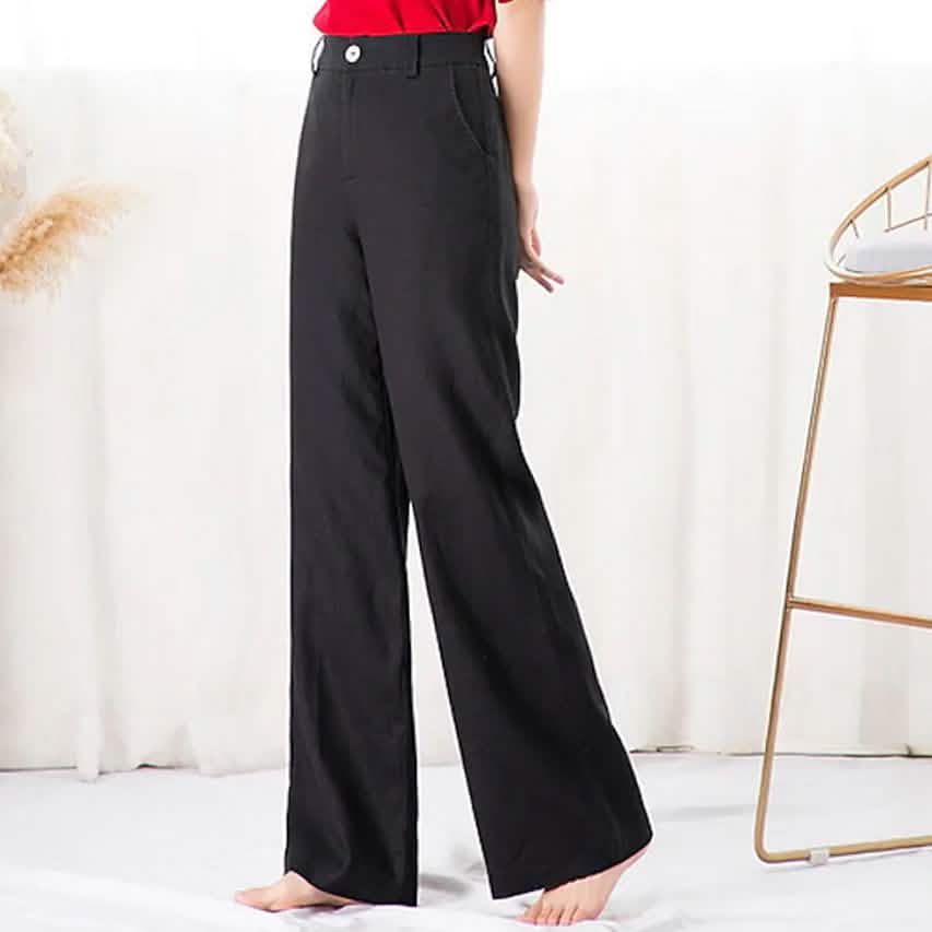 Women's Basic Soft Straight Twill Pants DailySale