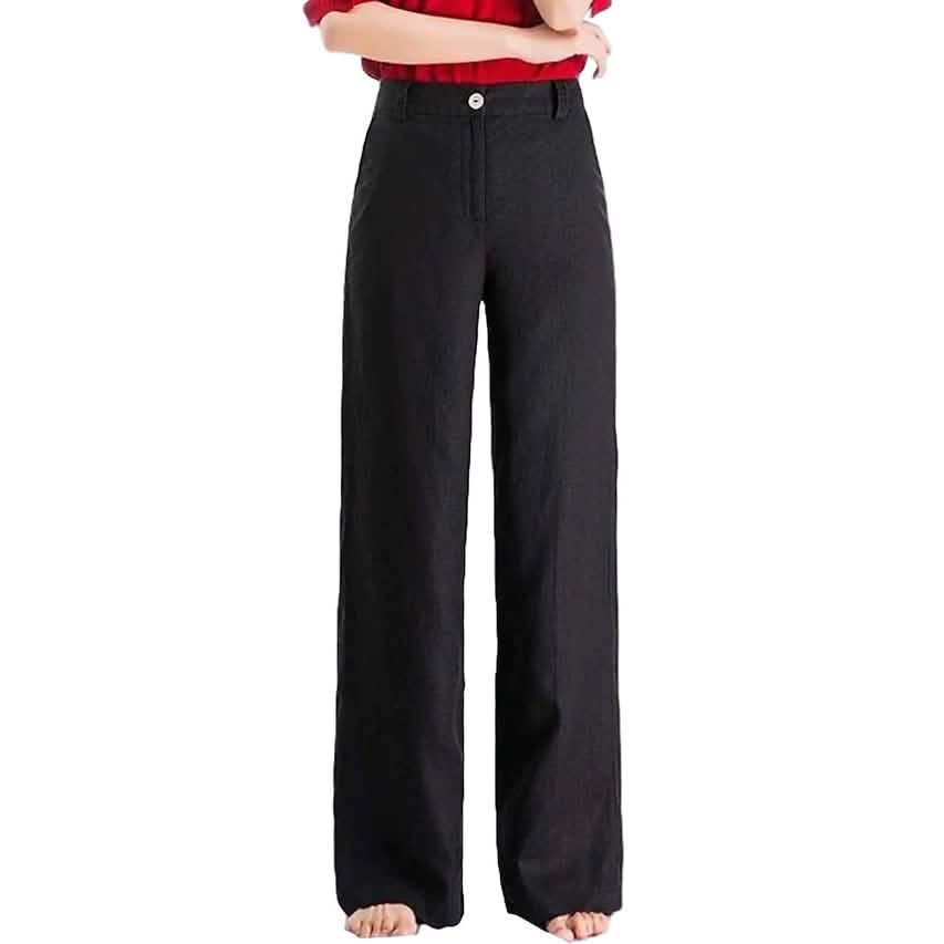 Women's Basic Soft Straight Twill Pants DailySale