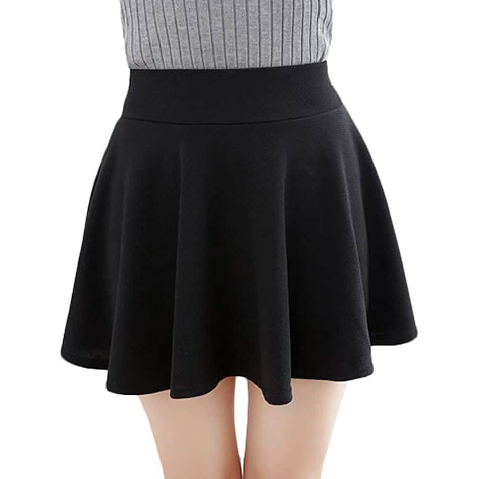 Women's Basic Versatile Flared Mini Skater Skirt DailySale