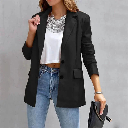 Women's Blazer Warm Breathable Outdoor Office Street Pocket Single Breasted Turndown DailySale