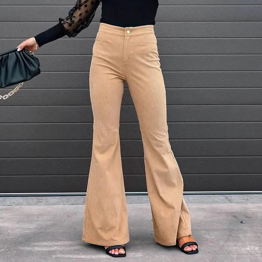 Women's Bootcut Pants Trousers Jeans Corduroy DailySale