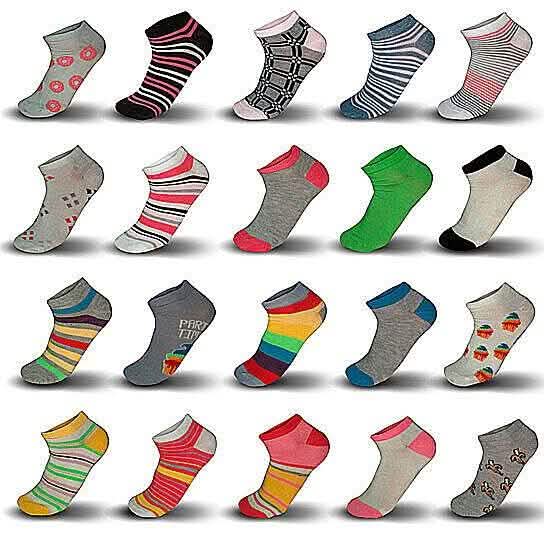 Women’s Breathable Colorful No Show Low Cut Ankle Socks DailySale