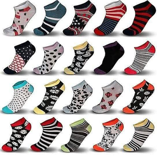 Women’s Breathable Colorful No Show Low Cut Ankle Socks DailySale