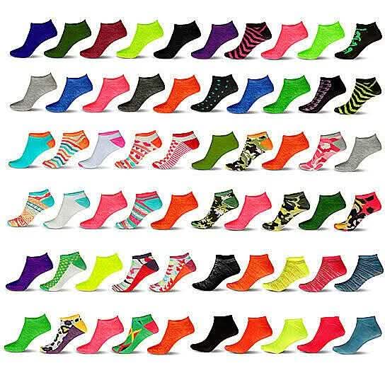 Women’s Breathable Colorful No Show Low Cut Ankle Socks DailySale