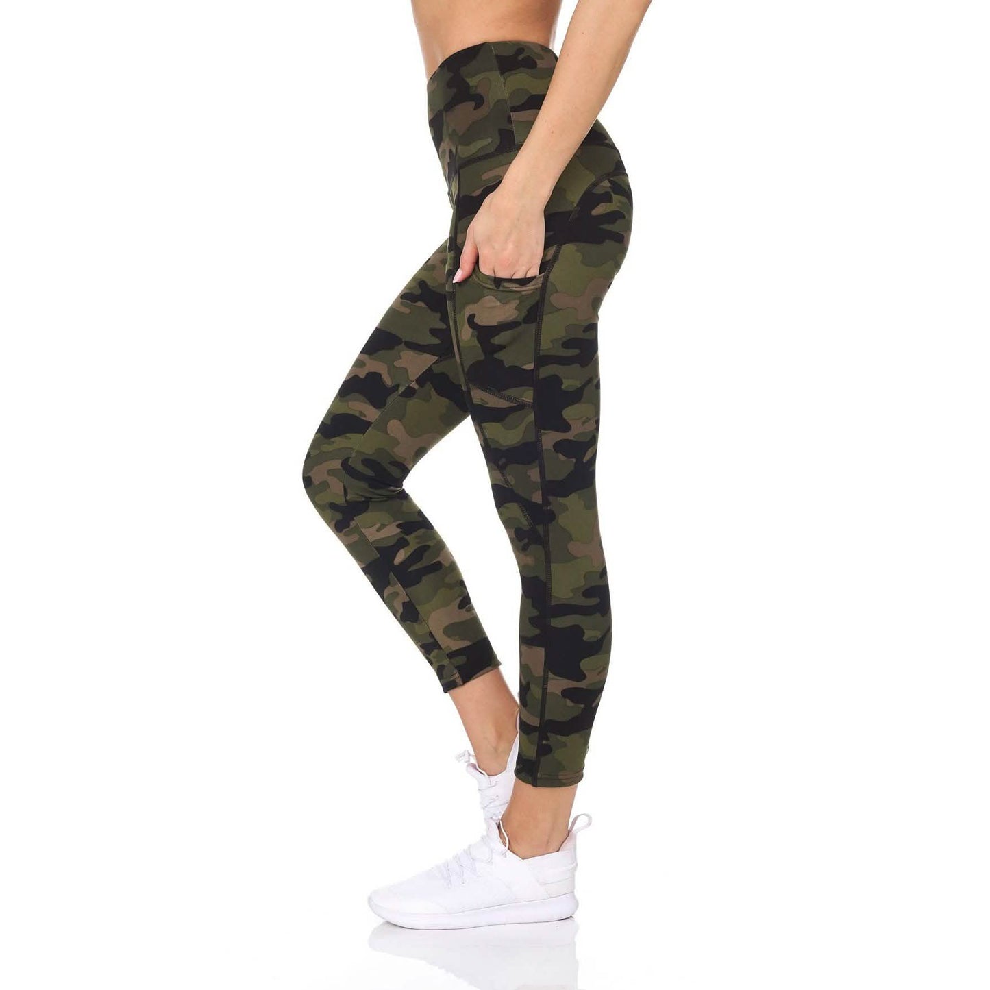 Women's Camo 7/8 High Waist Legging With Pockets DailySale