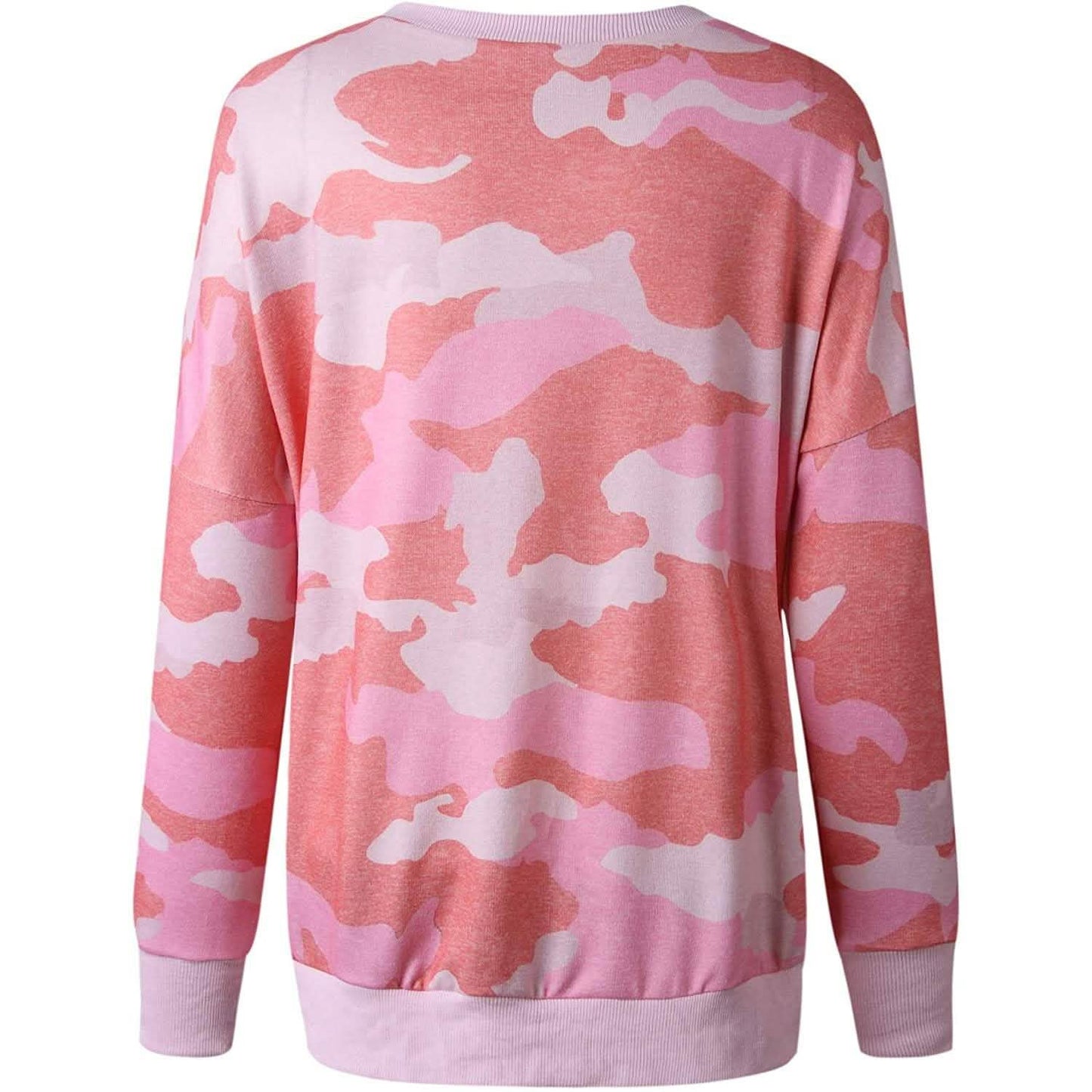 Women's Camouflage Print Casual Leopard Pullover Long Sleeve Sweatshirts DailySale