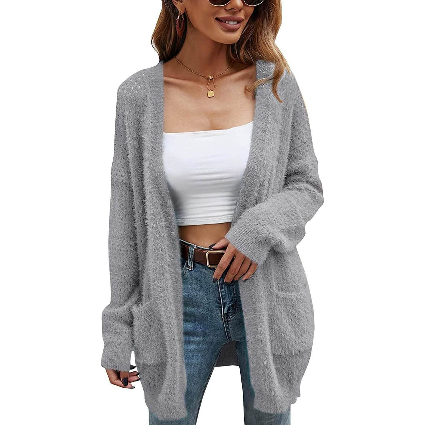 Women's Cardigan Knitted Sweater Jacket DailySale