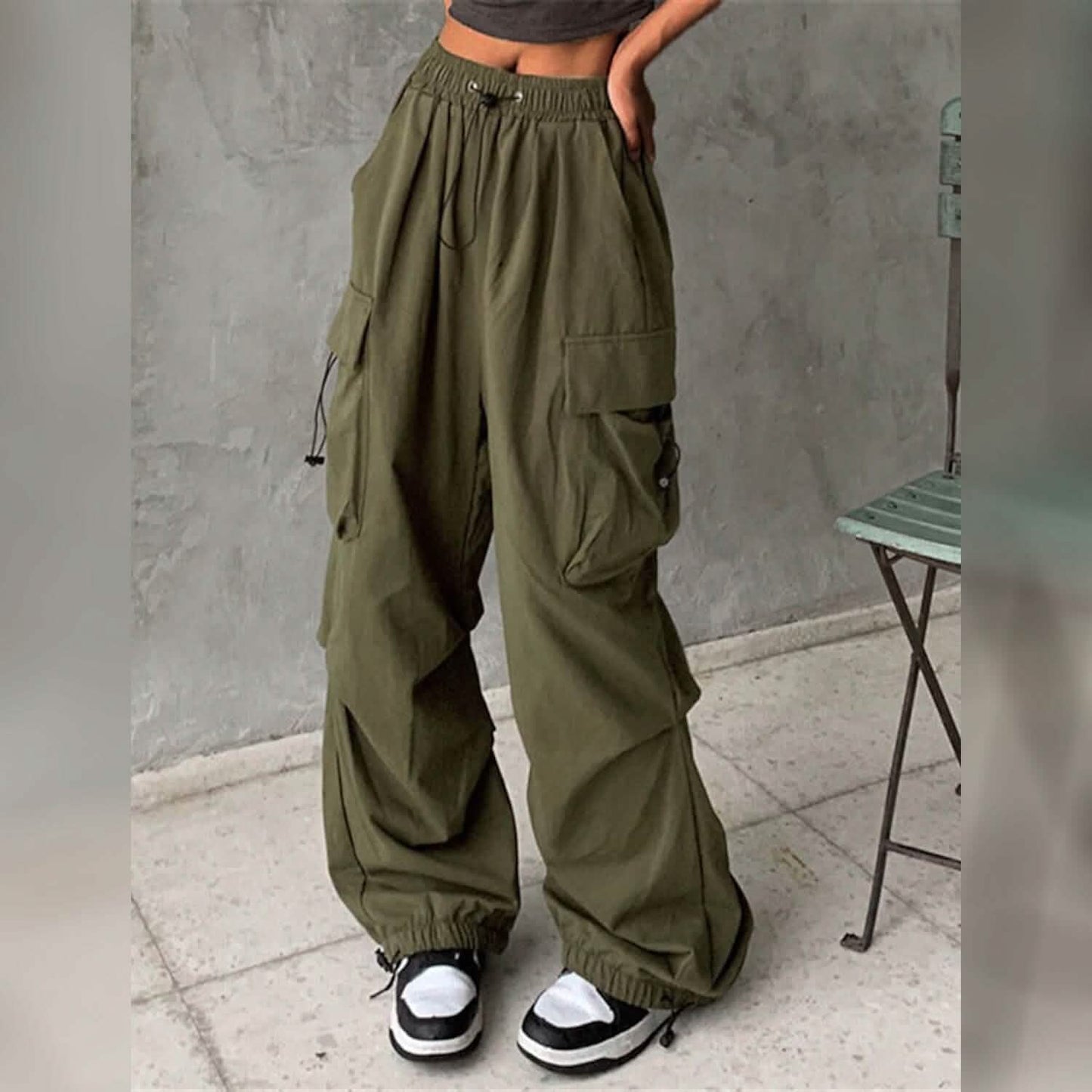 Women's Cargo Baggy Pants High Waist DailySale