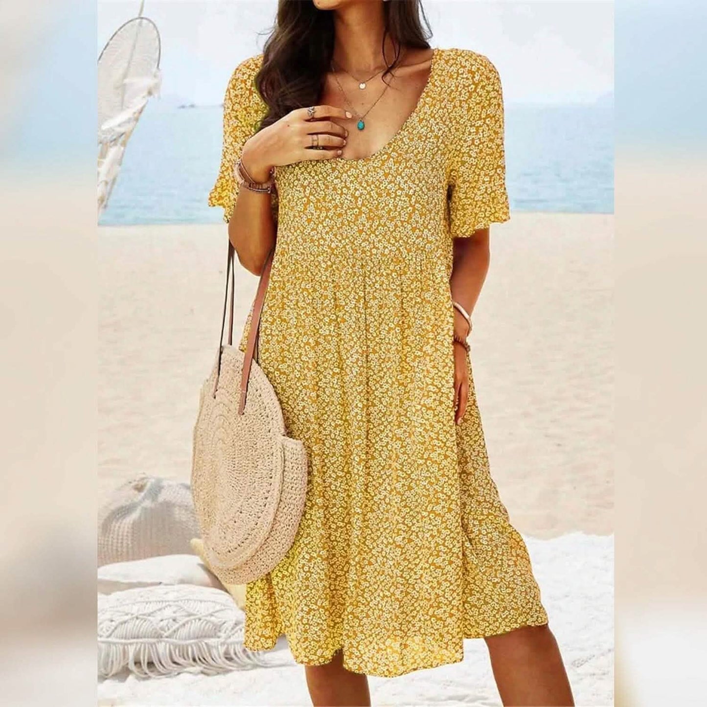 Women's Casual Floral Dress DailySale