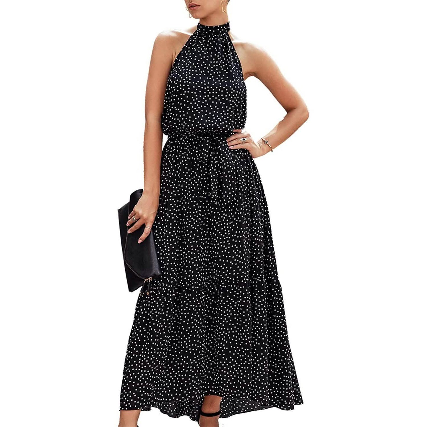 Women’s Casual Halter Neck Sleeveless Long Maxi Dress  - Assorted Styles DailySale