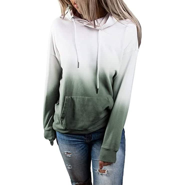 Women's Casual Hooded Sweatshirt Loose Drawstring Pullover Hoodie DailySale