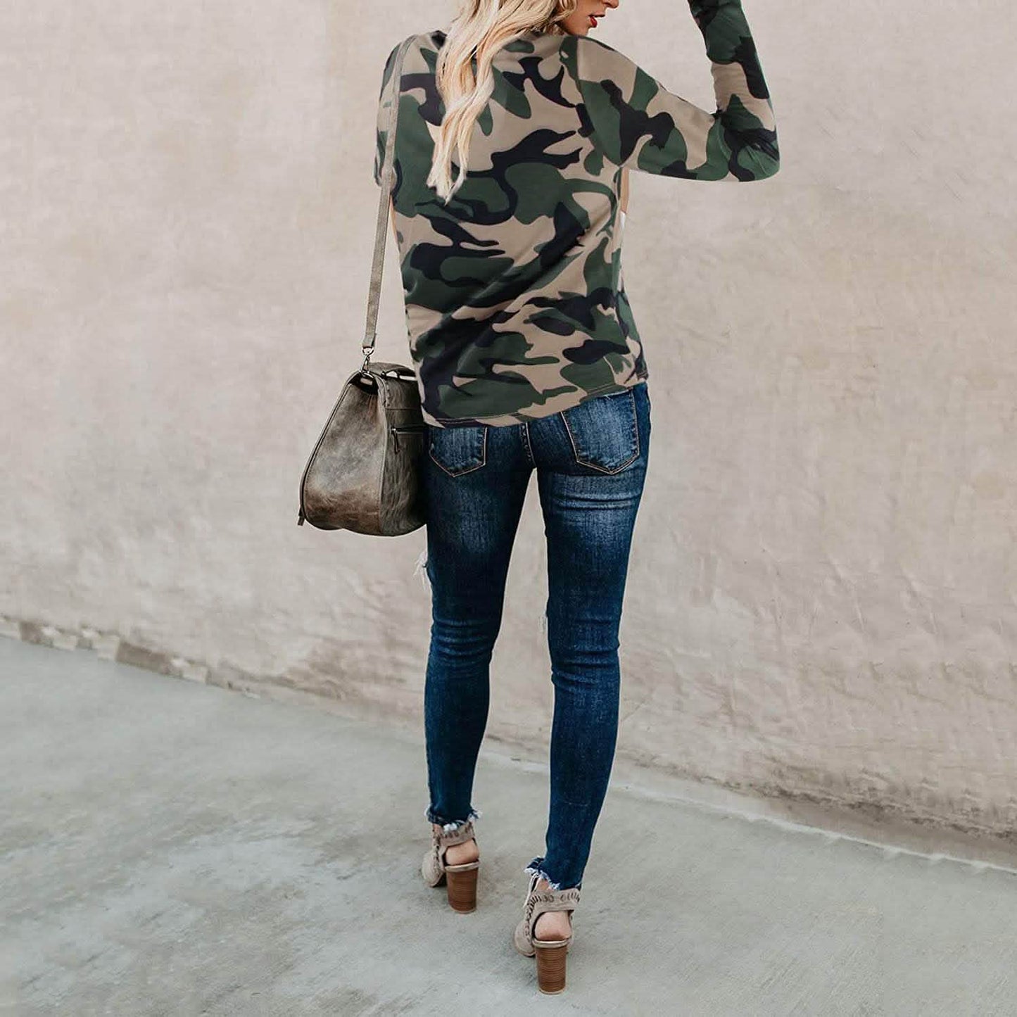 Women's Casual Leopard Print Tops Long Sleeve T Shirt Cute Blouse Graphic Tees DailySale