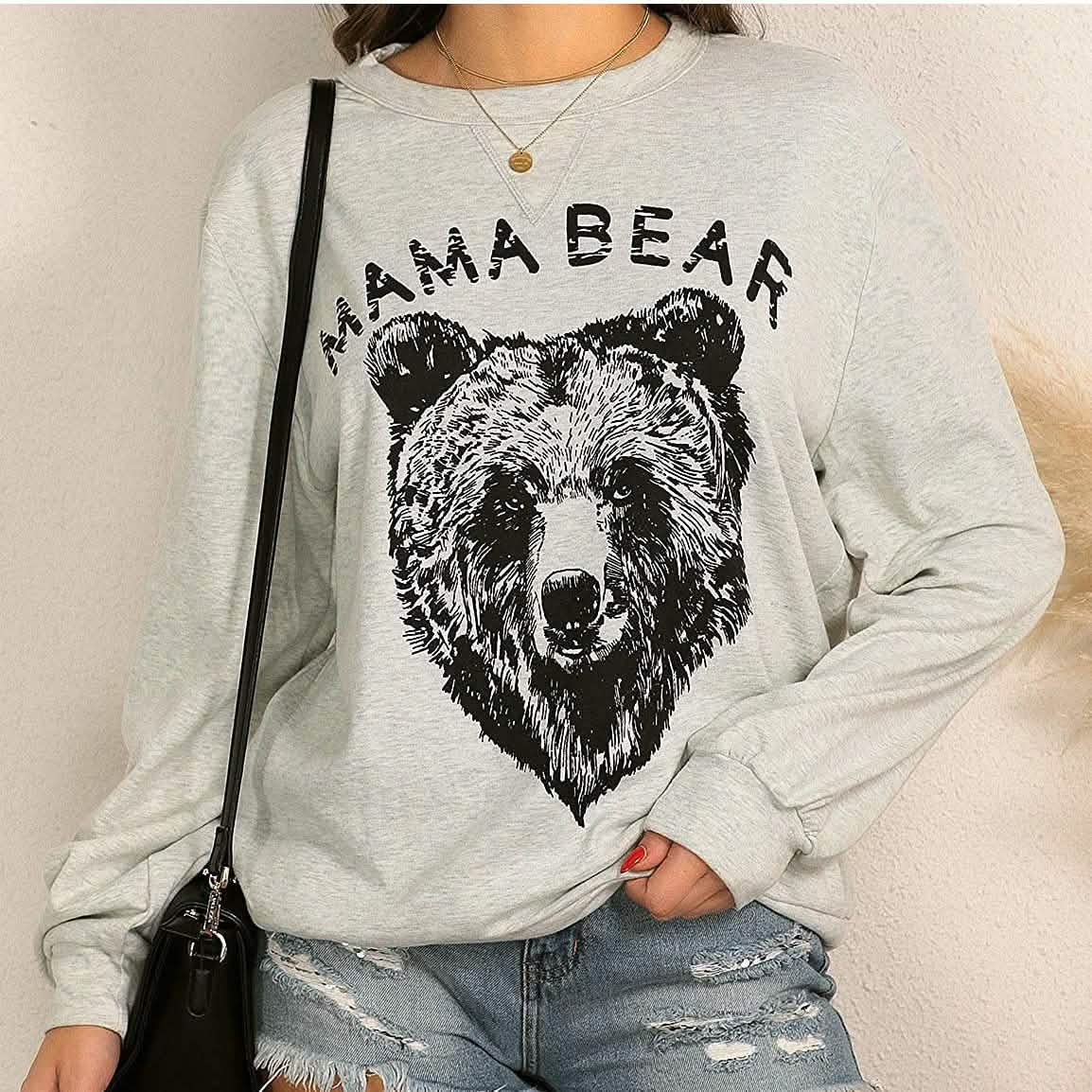 Women's Cute Long Sleeve Top Loose Crewneck Pullover Sweatshirt DailySale