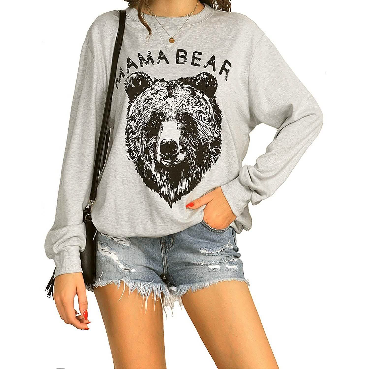 Women's Cute Long Sleeve Top Loose Crewneck Pullover Sweatshirt DailySale