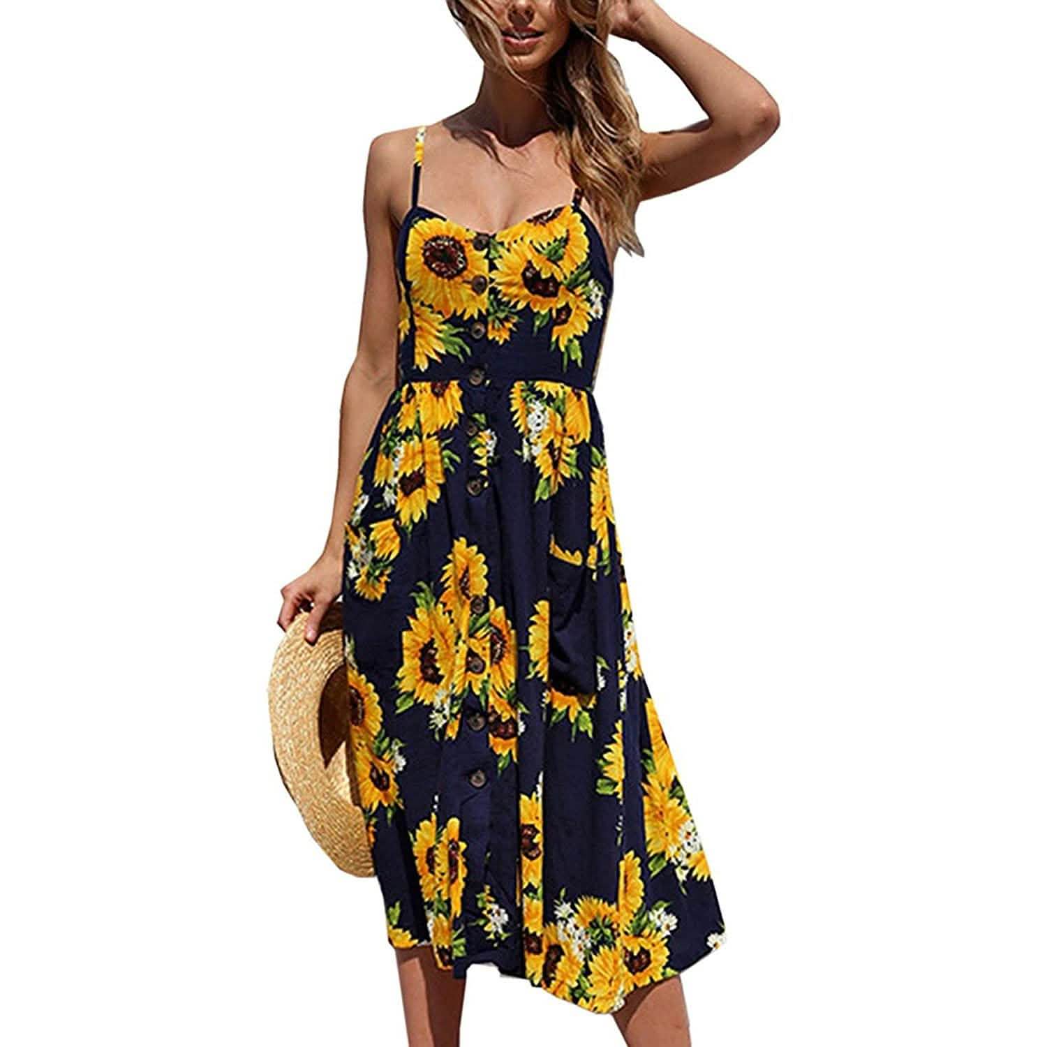 Women's Dresses Summer Casual Spaghetti Strap DailySale