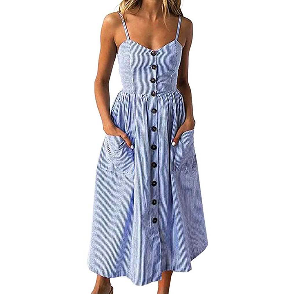 Women's Dresses Summer Casual Spaghetti Strap DailySale
