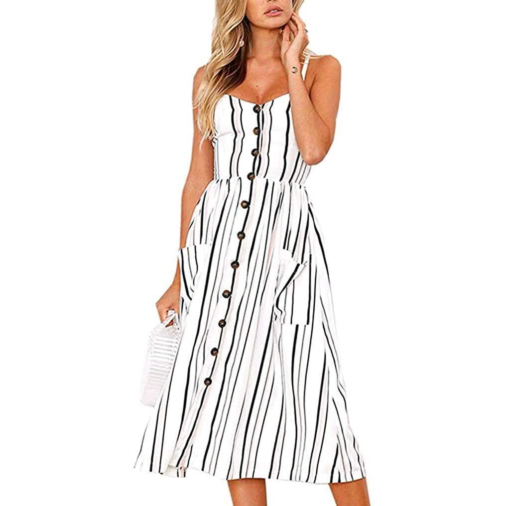 Women's Dresses Summer Casual Spaghetti Strap DailySale