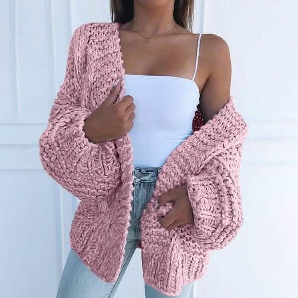 Women's Fashion Cable Knit Cardigan DailySale