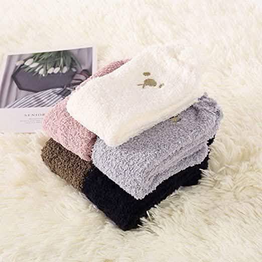 Women's Fuzzy Winter Socks DailySale