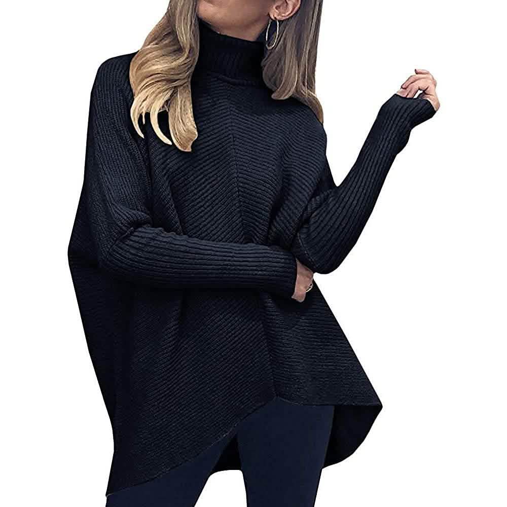 Women's High Neck Long Sweater DailySale