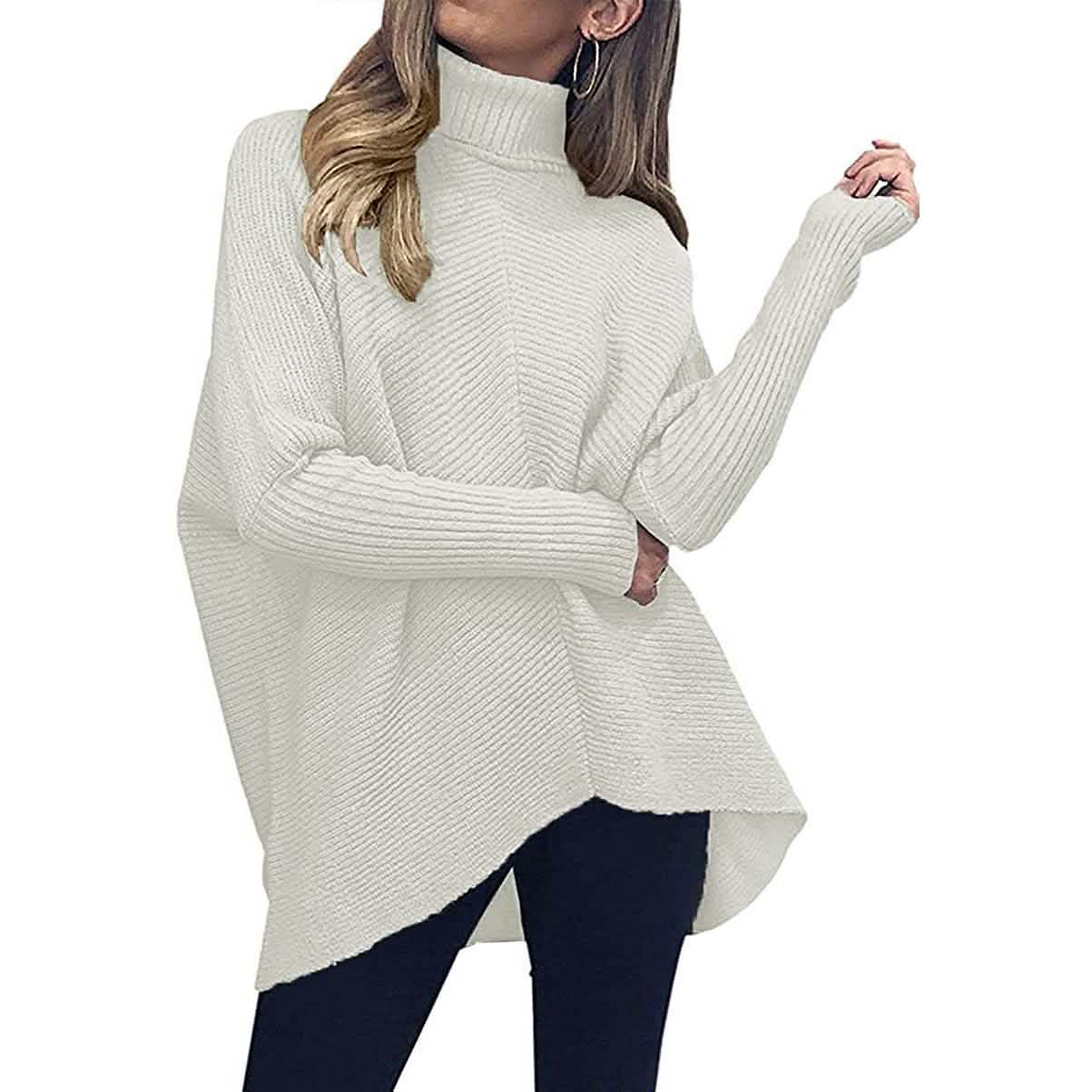 Women's High Neck Long Sweater DailySale