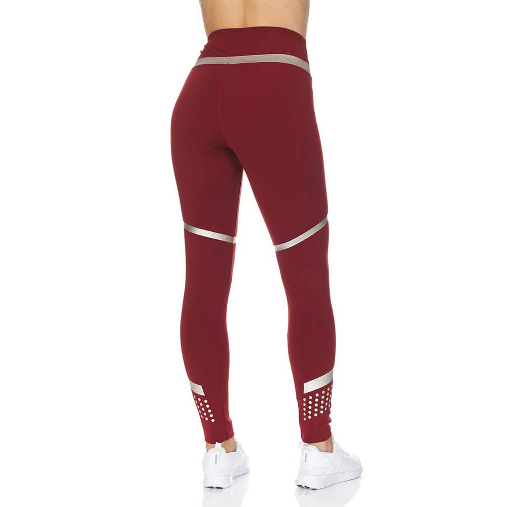 Women's High Waist Active Full Length Leggings With Rubber Print Detail DailySale