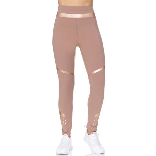 Women's High Waist Active Full Length Leggings With Rubber Print Detail DailySale