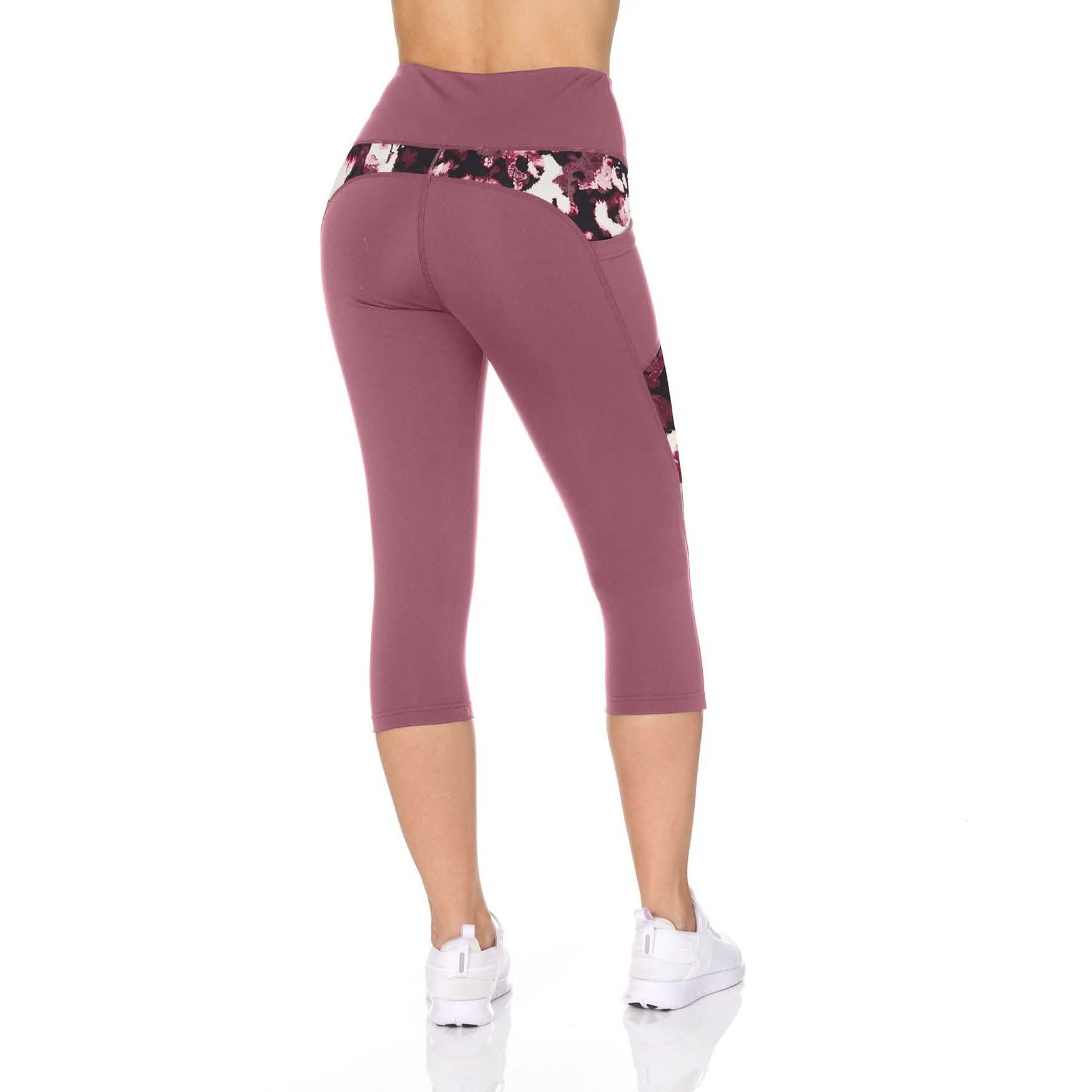 Women's High Waist Capri With Floral Print & Pockets DailySale