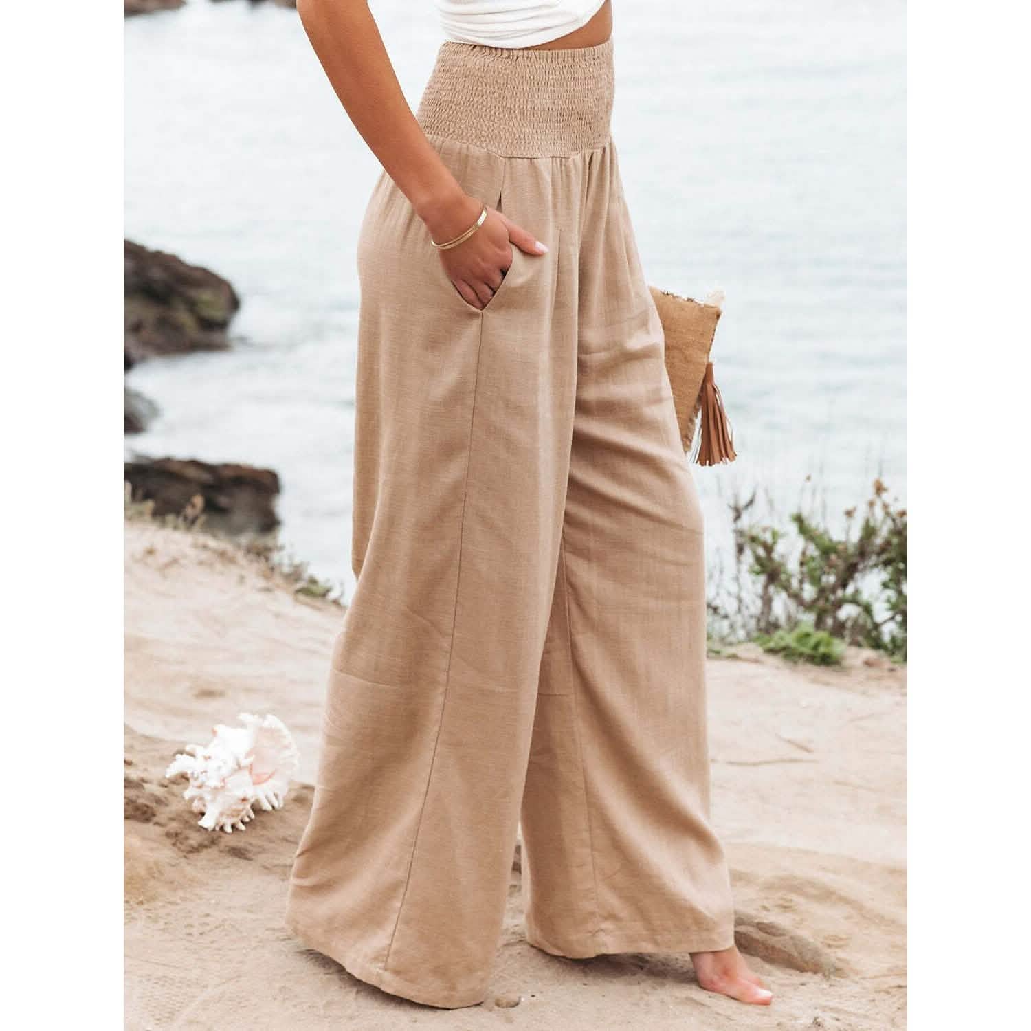 Women's High Waist Loose Wide Leg Pants DailySale