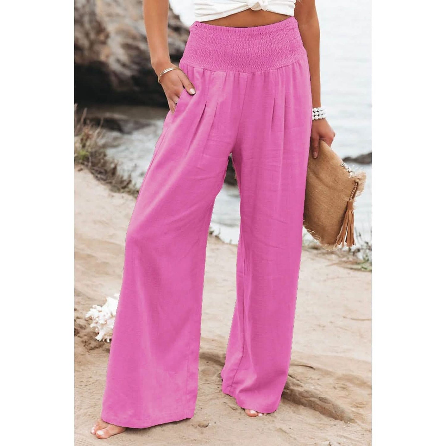 Women's High Waist Loose Wide Leg Pants DailySale