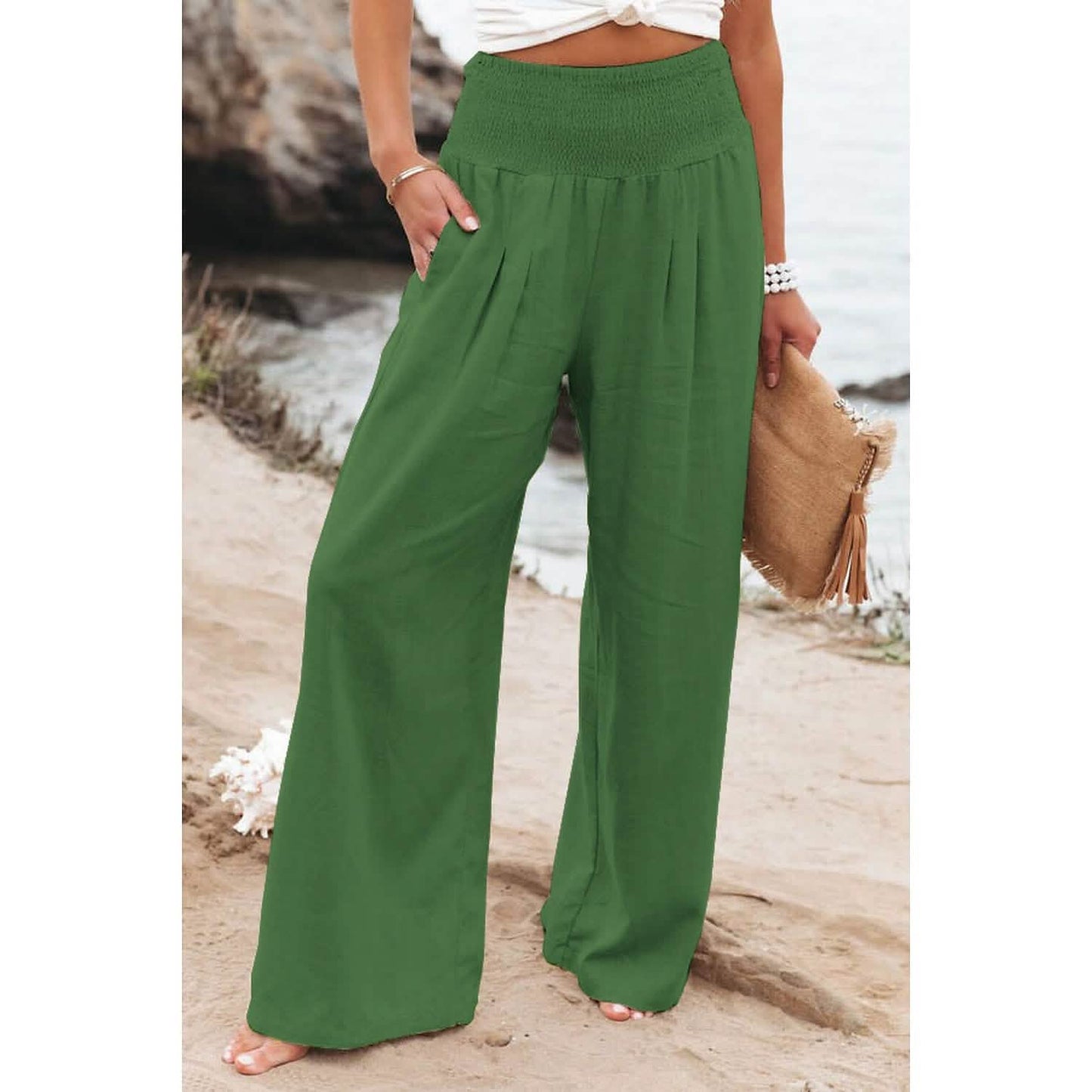 Women's High Waist Loose Wide Leg Pants DailySale
