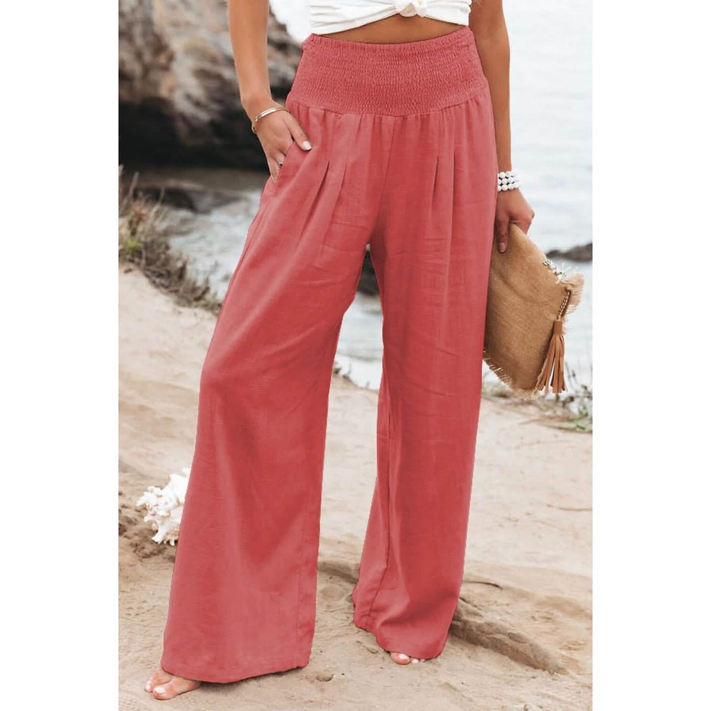 Women's High Waist Loose Wide Leg Pants DailySale