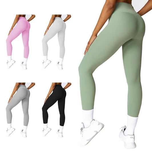 Women's High Waist Workout Leggings Tummy Control Compression with 25" Inseam No Front Seam DailySale