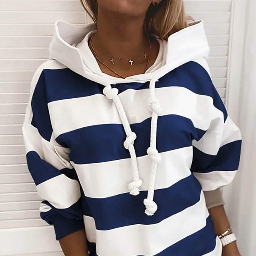 Women's Hoodie Pullover Striped Daily Basic Casual Hoodies DailySale