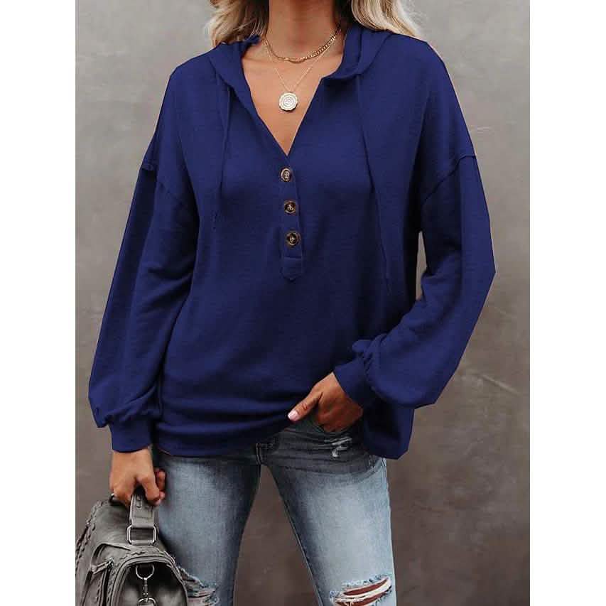 Women's Hoodie Sweatshirt Solid Color DailySale