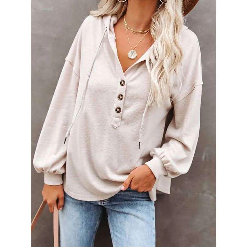 Women's Hoodie Sweatshirt Solid Color DailySale