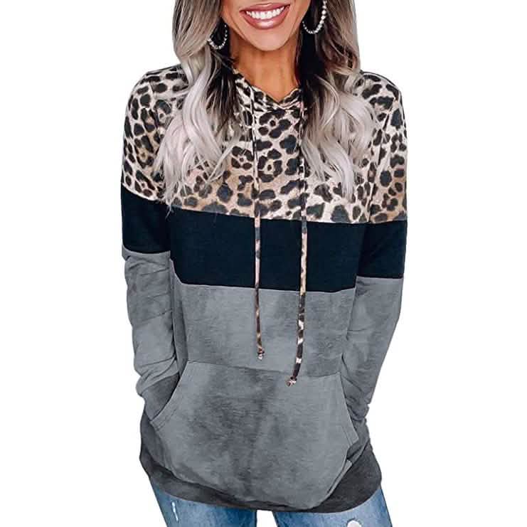 Women's Hoodie Sweatshirts Casual Animal Print DailySale