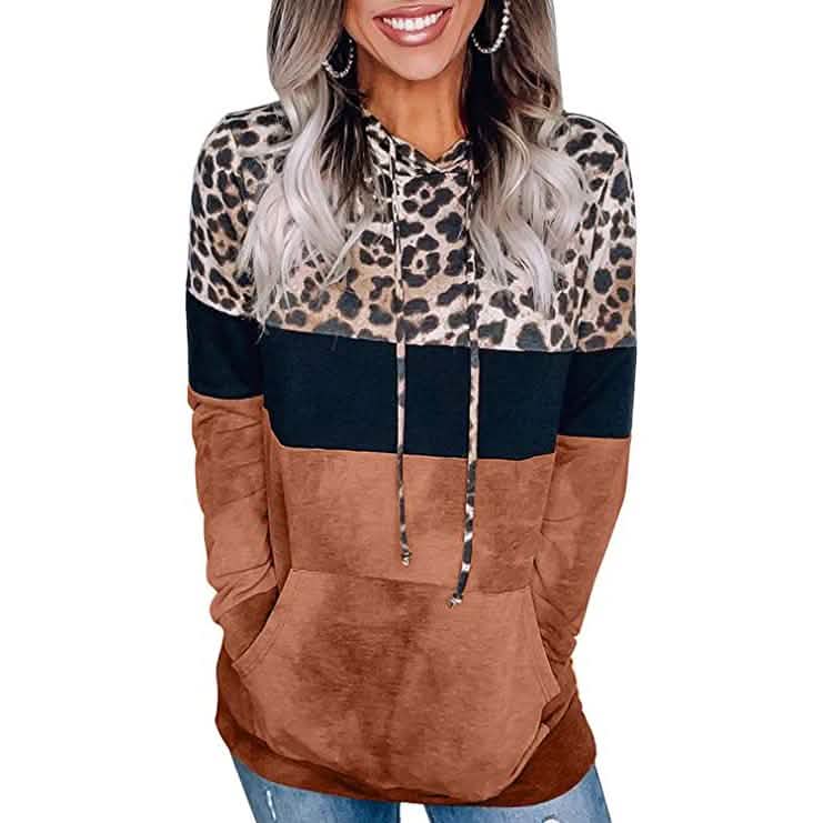 Women's Hoodie Sweatshirts Casual Animal Print DailySale