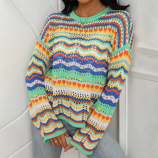Women's Jumper Cable Knit Pullover Sweater Long Sleeve DailySale
