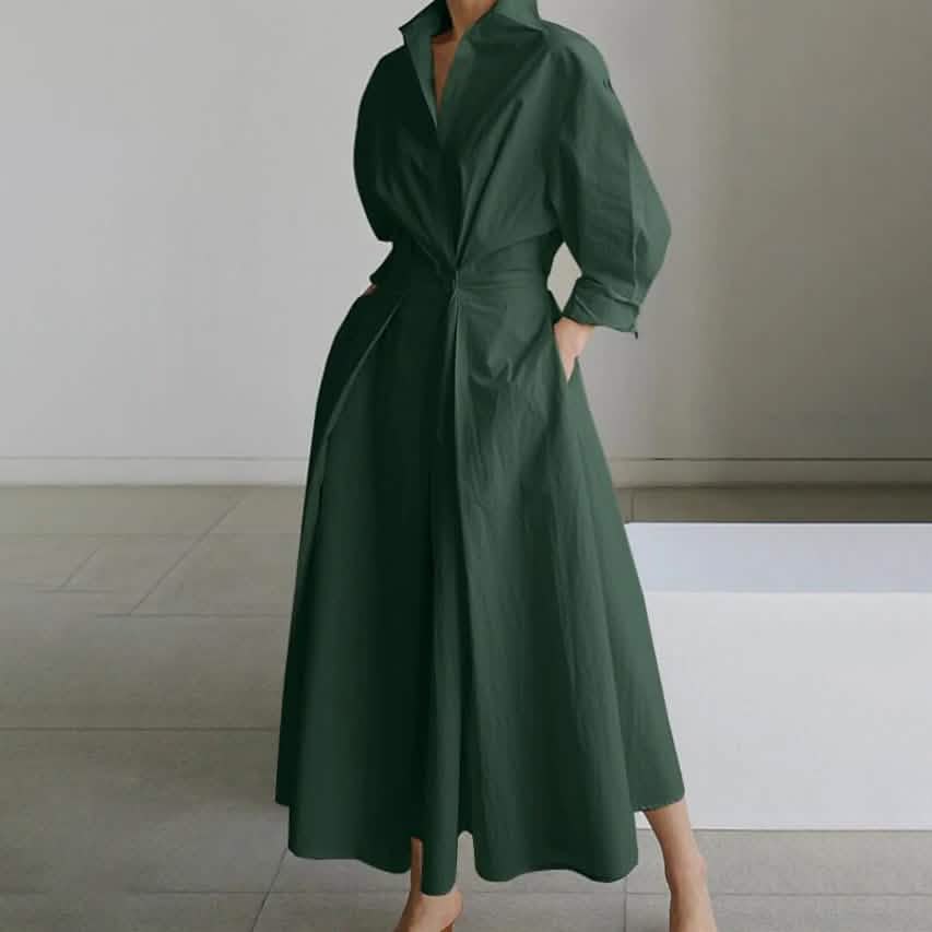 Women's Long Linen Dress Shirt DailySale