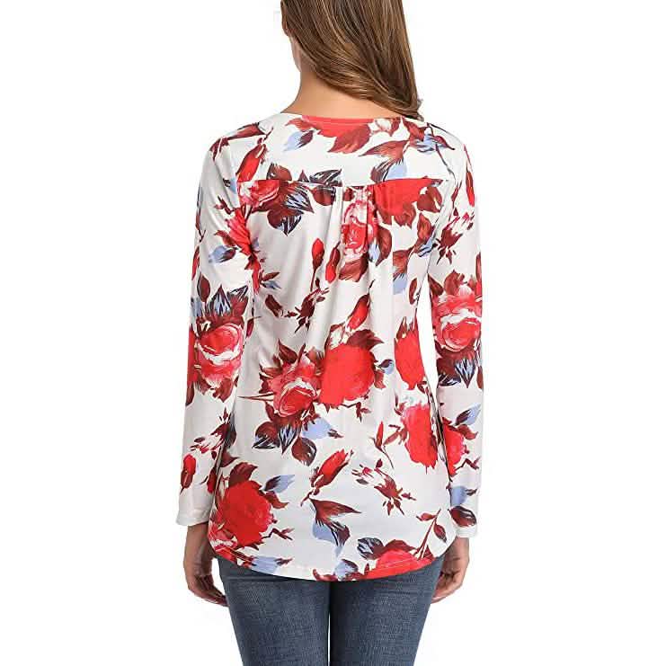 Women's Long Sleeve Flare Tunic Tops DailySale