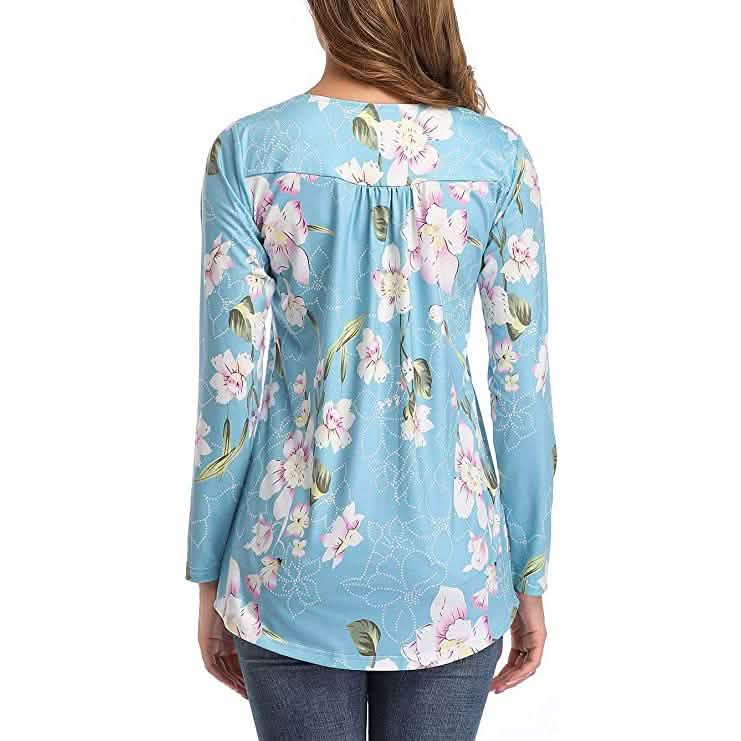 Women's Long Sleeve Flare Tunic Tops DailySale