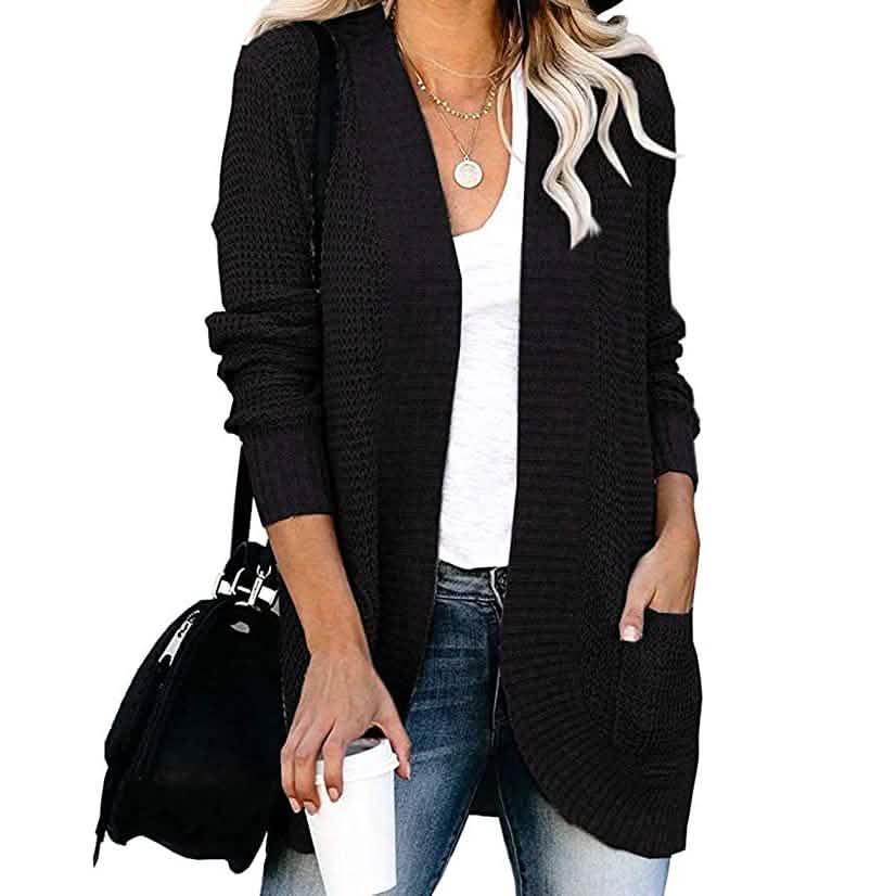 Women's Long Sleeve Knit Cardigan Sweater DailySale