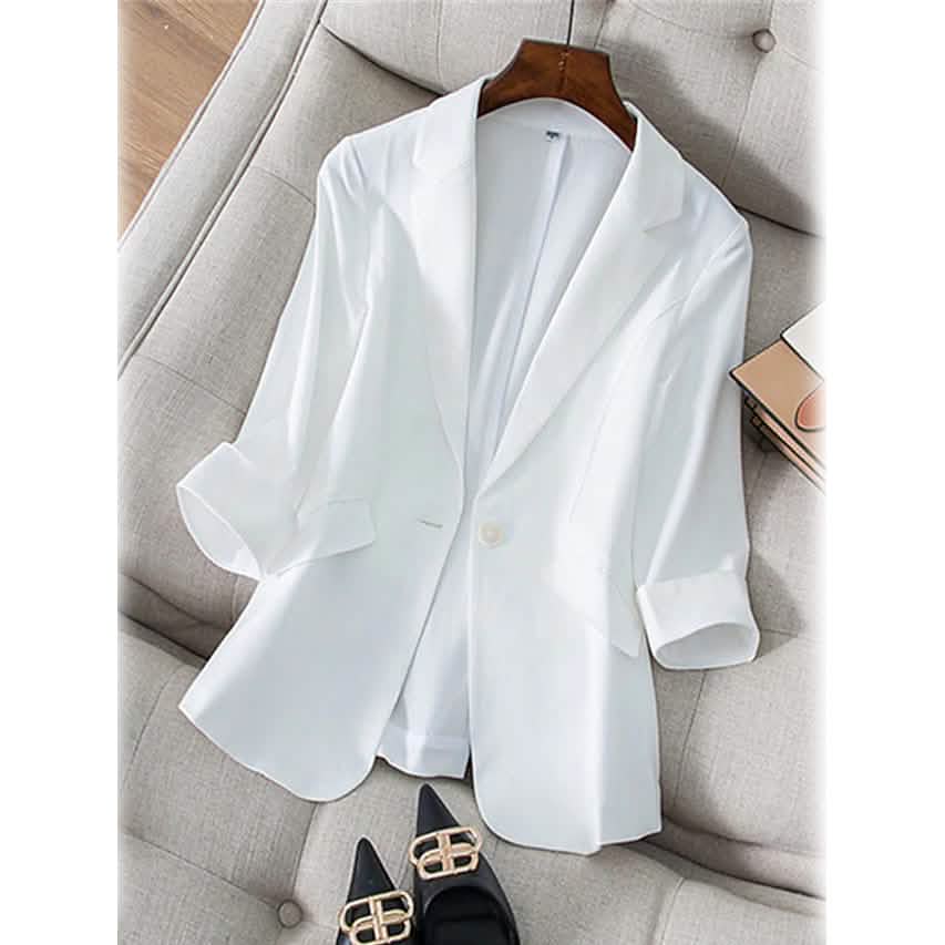 Women's Long Sleeve Pocket Casual Blazer DailySale