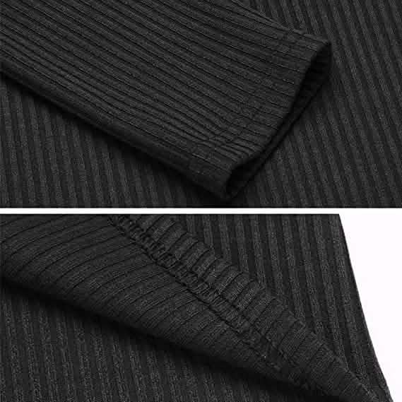 Women's Long Sleeve V Neck Ribbed Button Down Knit Sweater Fitted Top DailySale