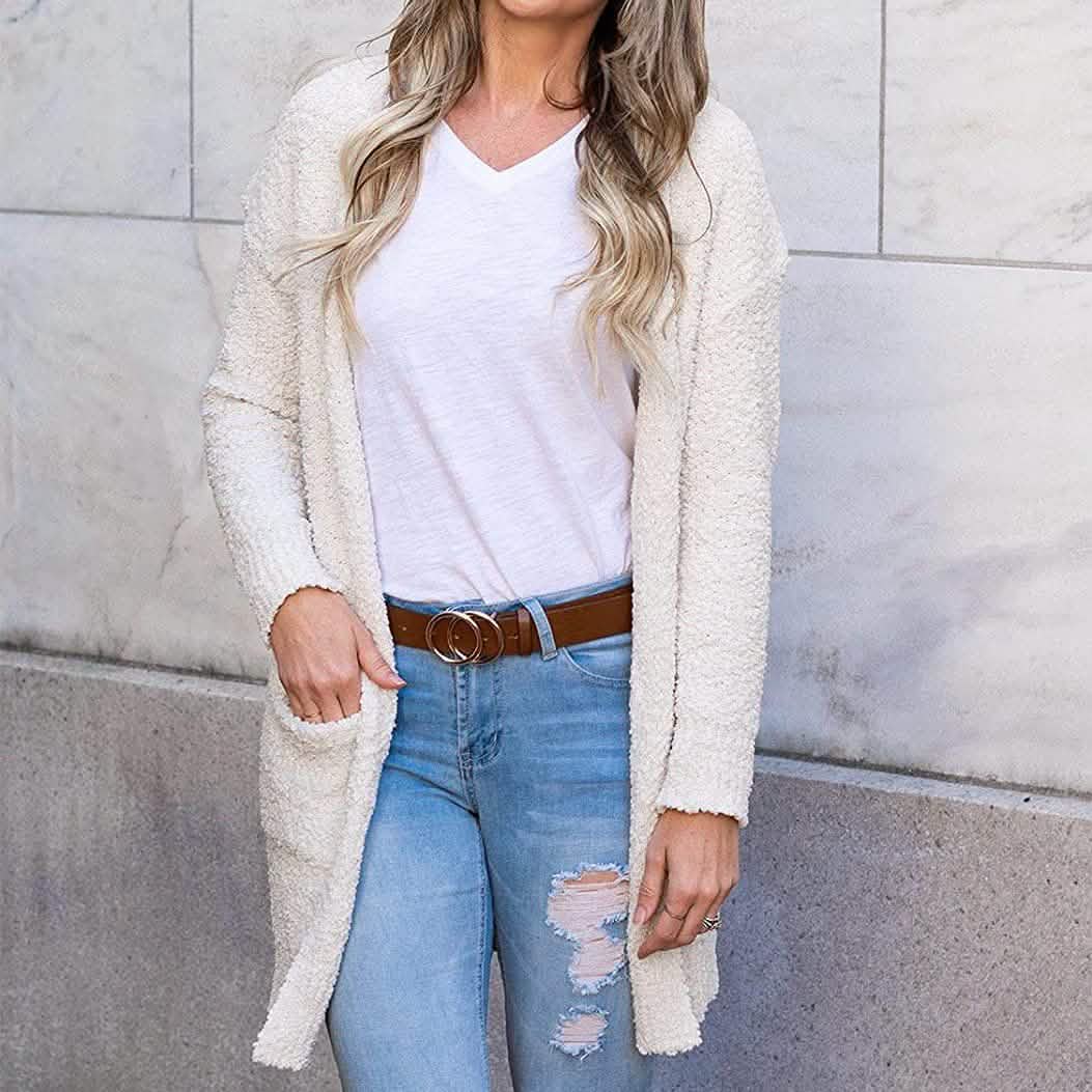Women's Long-Sleeved Soft Chunky Knitted Sweater DailySale