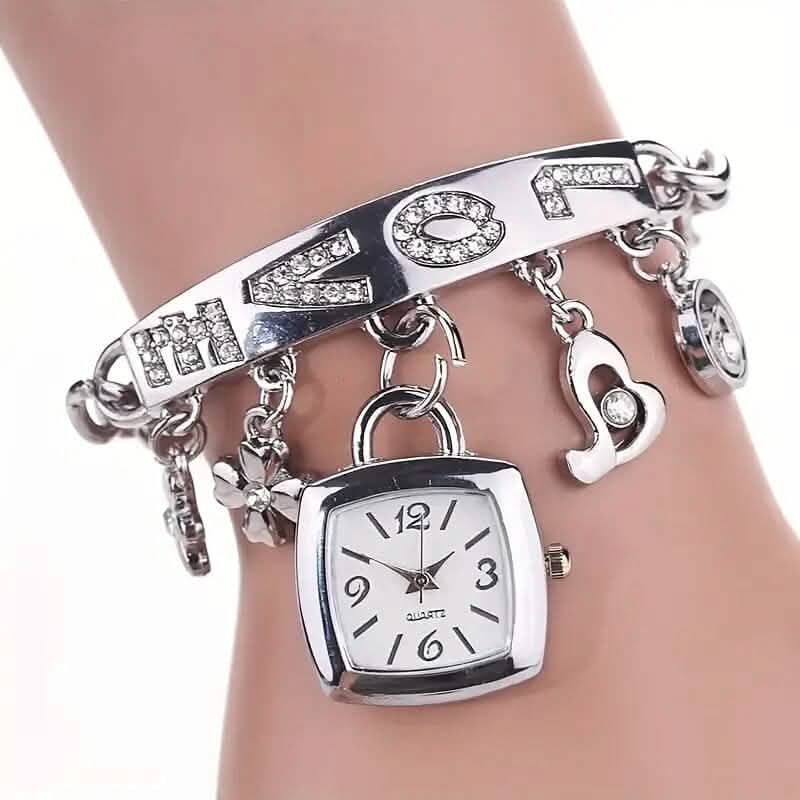 Women's Love Alphabet Bracelet Alloy Quartz Watch DailySale