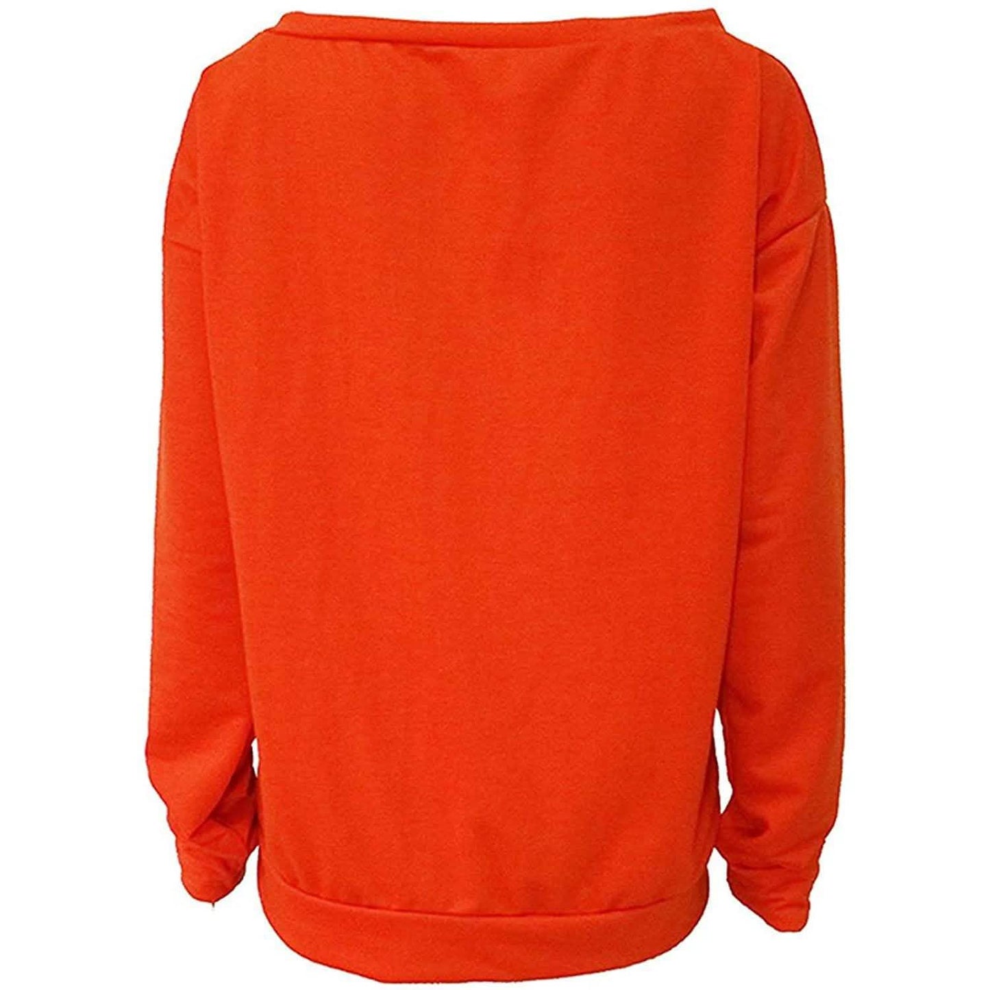 Womens Love Letter Printed Off Shoulder Pullover Sweatshirt Slouchy Tops Shirts DailySale