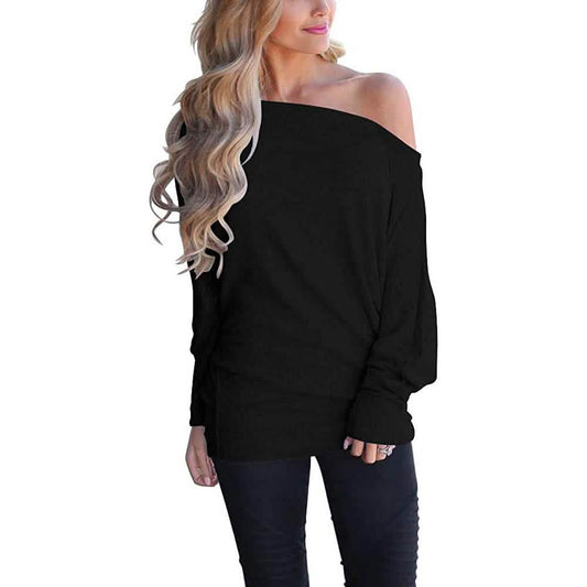 Women's Off-Shoulder Long-Sleeved Top DailySale